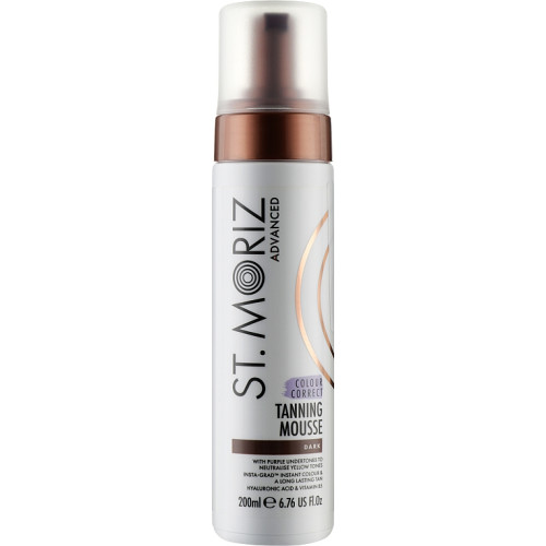 Мус для корекції автозасмаги, темний St. Moriz Advanced Colour Correcting Tanning Mousse Dark 200 мл.