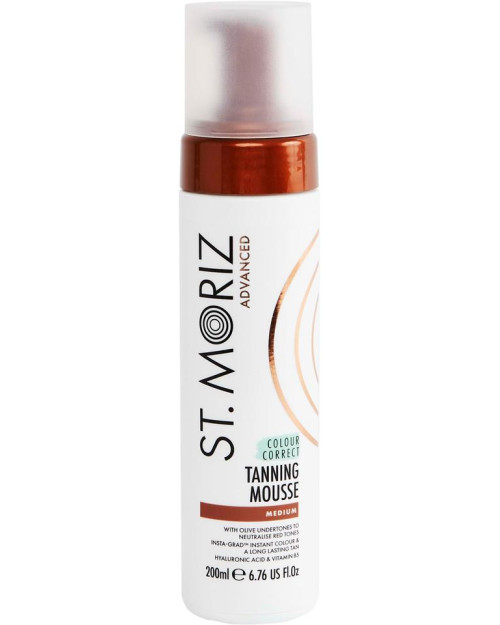 Мус для корекції автозасмаги, середній St. Moriz Advanced Colour Correcting Tanning Mousse Medium 200 мл