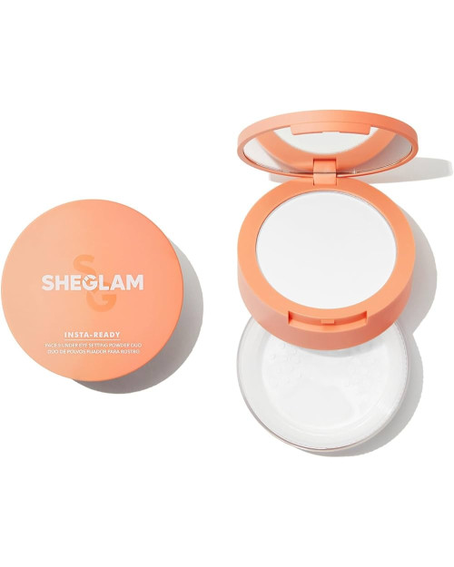 Пудра для обличчя та шкіри навколо очей 2 в 1 Sheglam Insta-Ready Face & Under Eye Setting Powder Duo 7+7 грам