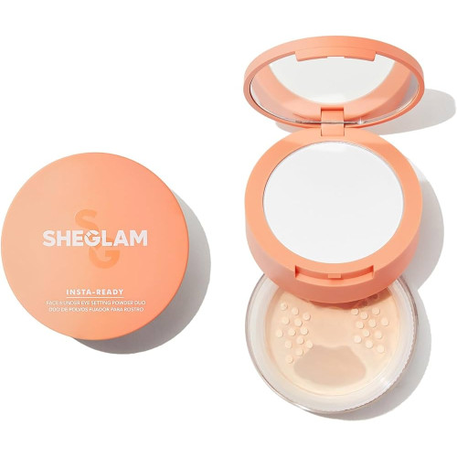 Пудра для обличчя та шкіри навколо очей 2 в 1 Sheglam Insta-Ready Face & Under Eye Setting Powder Duo