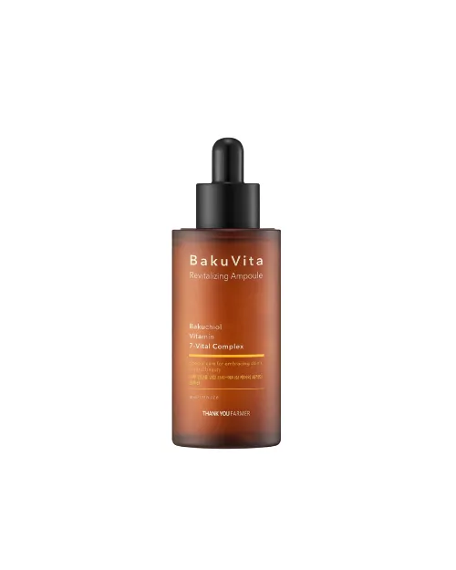 Відновлювальна сироватка з бакучіолом і вітамінами C та E THANK YOU FARMER BakuVita Revitalizing Ampoule 50 ml