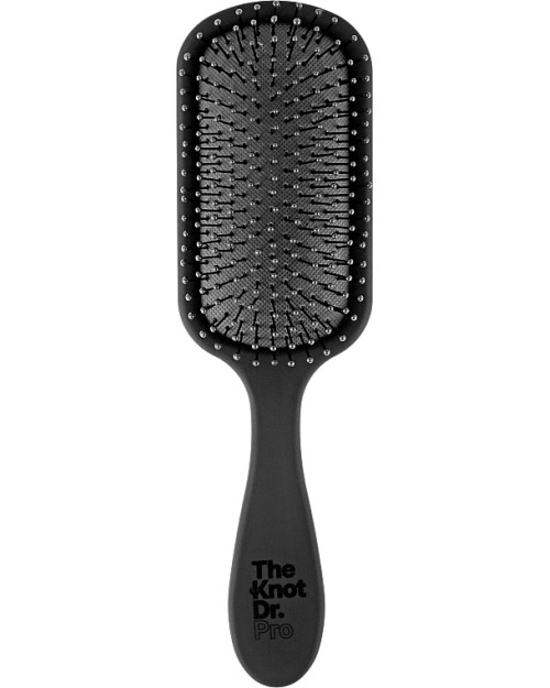 Щітка масажна для волосся, чорна The Knot Dr. The Pro Black