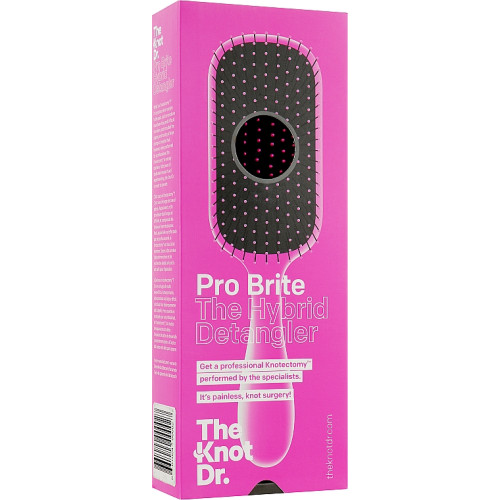 Щітка масажна для волосся, рожева The Knot Dr. The Pro Brite Fuchsia