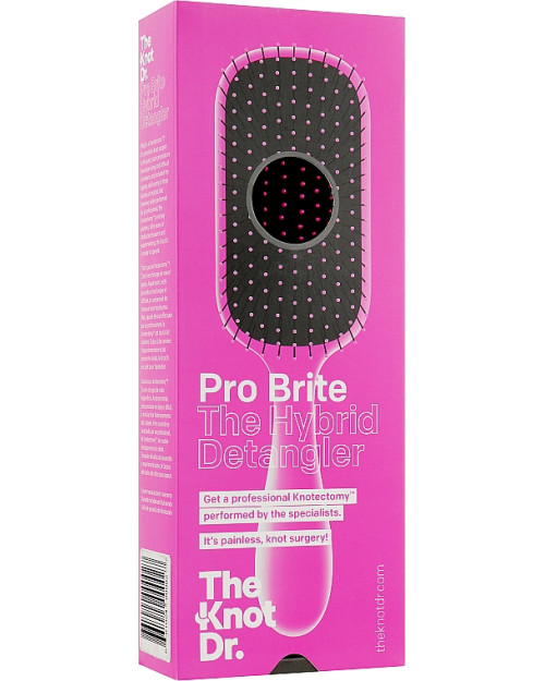 Щітка масажна для волосся, рожева The Knot Dr. The Pro Brite Fuchsia