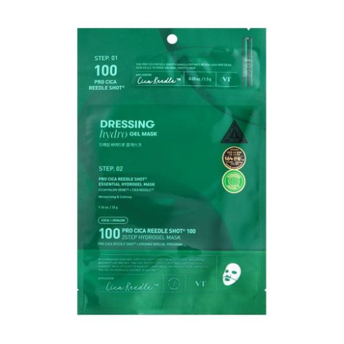 Двоетапна гідрогелева маска для обличчя VT Cosmetics Pro Cica Reedle Shot 100 2 Step Hydrogel Mask