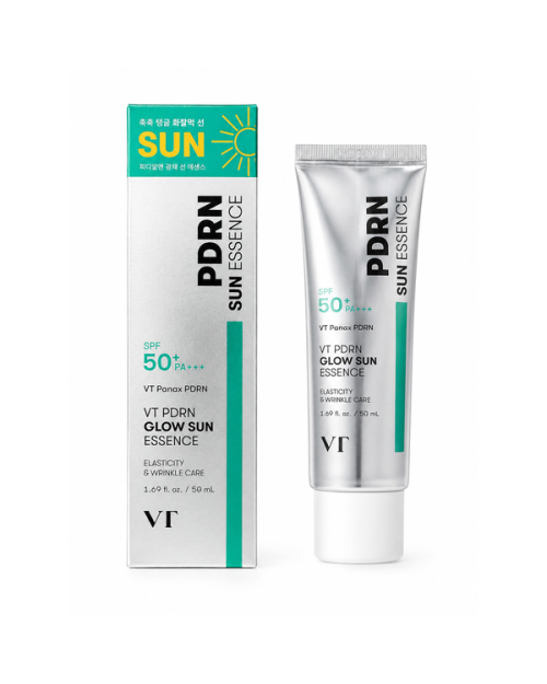 Сонцезахисна зволожуюча есенція з PDRN VT COSMETICS PDRN GLOW SUN ESSENCE  50 мл 