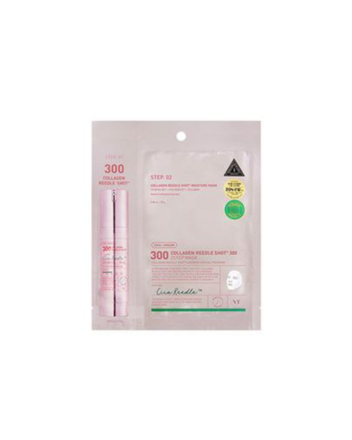 Колагенова двоетапна маска, VT COSMETICS COLLAGEN REEDLE SHOT 300 2STEP MASK 1,5г+25г