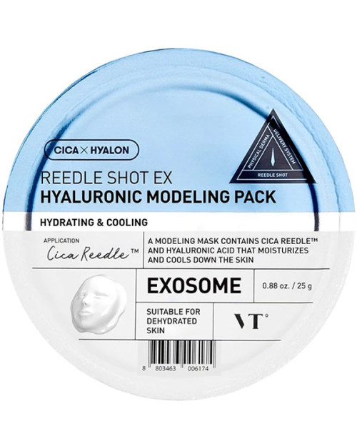 Моделююча альгінатна маска для обличчя з гіалуроновою кислотою, VT COSMETICS REEDLE SHOT EX HYARURONIC MODELLING PACK 25g