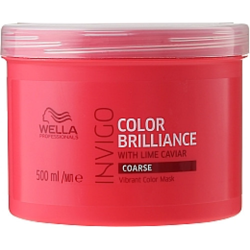 Маска-догляд для захисту кольору жорсткого фарбованого волосся Wella Professionals Invigo Color Brilliance 500 мл