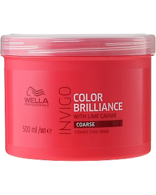 Маска-догляд для захисту кольору жорсткого фарбованого волосся Wella Professionals Invigo Color Brilliance 500 мл