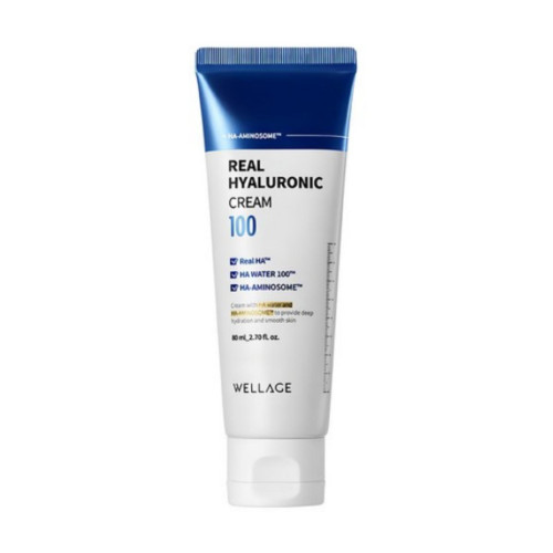 Зволожувальний крем з гіалуроновою кислотою, 80 мл – Wellage Real Hyaluronic 100 Cream