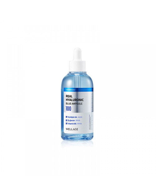 Ампула з гіалуроновою кислотою, 60 мл – Wellage Real Hyaluronic Blue 100 Ampoule