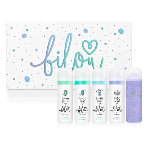 Подарунковий набір із 5 міні-пінок для душа Bilou Dreamy Rainbow-Set