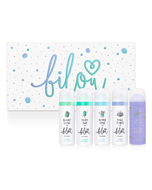 Подарунковий набір із 5 міні-пінок для душа Bilou Dreamy Rainbow-Set