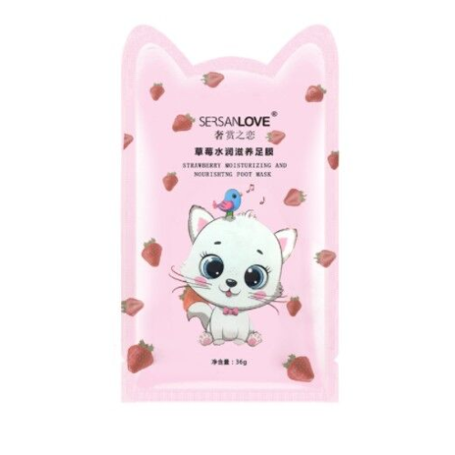 Зволожуюча і поживна маска-шкарпетки для ніг Sersanlove Strawberry Moisturizing And Nourishing Foot Mask 36 Г