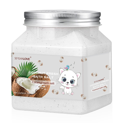 Натуральний скраб для тіла з сіллю і кокосовим маслом Sersanlove Coconut Fresh Bath Salt, 500г