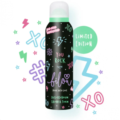 Пінка для душу з ароматом квітів та яблук Bilou You Rock Shower Foam 200 мл