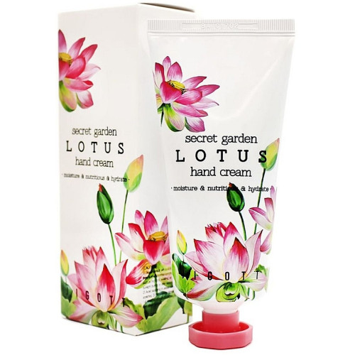 Крем для рук з екстрактом лотоса Jigott Secret Garden Lotus Hand Cream