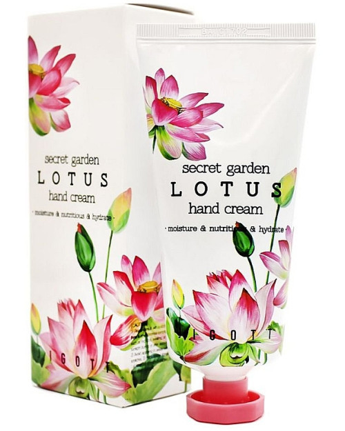 Крем для рук з екстрактом лотоса Jigott Secret Garden Lotus Hand Cream