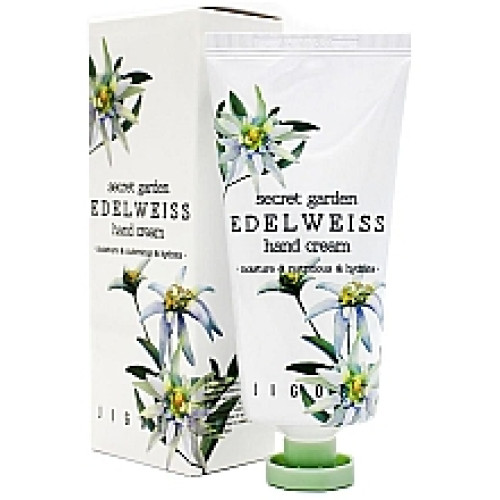 Крем для рук з екстрактом едельвейсу Jigott Secret Garden Edelweiss Hand Cream 100г.