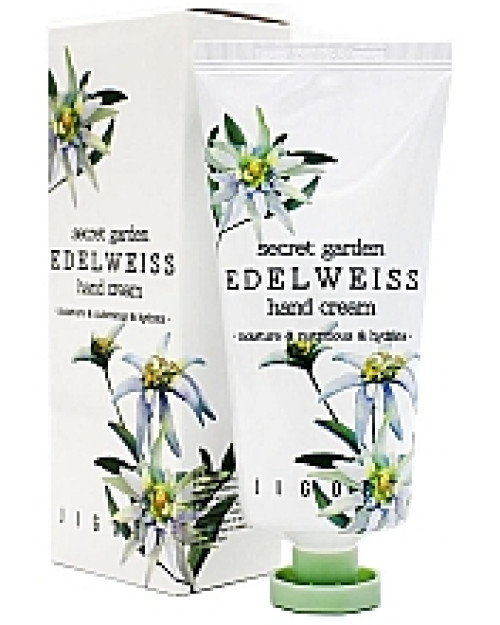 Крем для рук з екстрактом едельвейсу Jigott Secret Garden Edelweiss Hand Cream 100г.