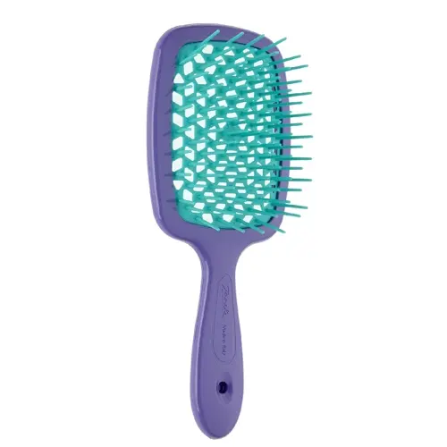 Щітка для волосся Janeke Superbrush With Soft Moulded Tips Фіолетова з м'ятним