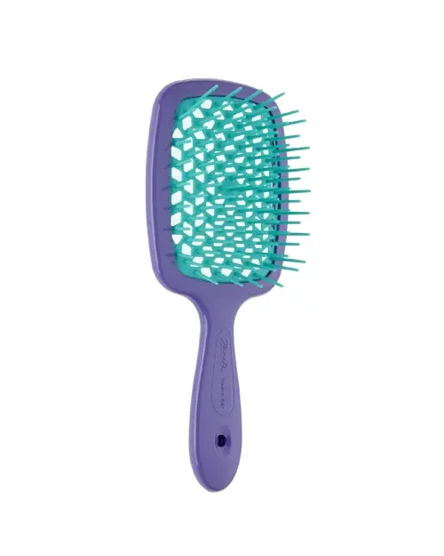 Щітка для волосся Janeke Superbrush With Soft Moulded Tips Фіолетова з м'ятним