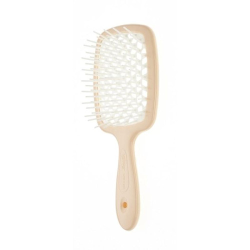 Щітка для волосся Janeke Small Superbrush With Soft Moulded Tips Кремова з білим