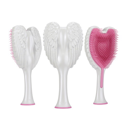 Щітка для волосся Tangle Angel 2.0 Detangling Brush перламутрова біла з рожевим