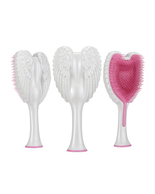 Щітка для волосся Tangle Angel 2.0 Detangling Brush перламутрова біла з рожевим