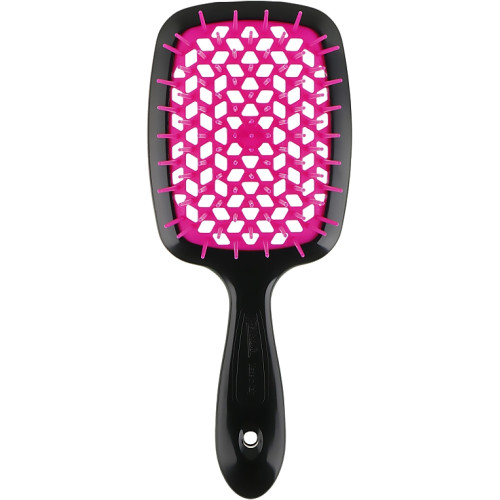 Щітка для волосся Janeke Small Superbrush чорна з рожевим
