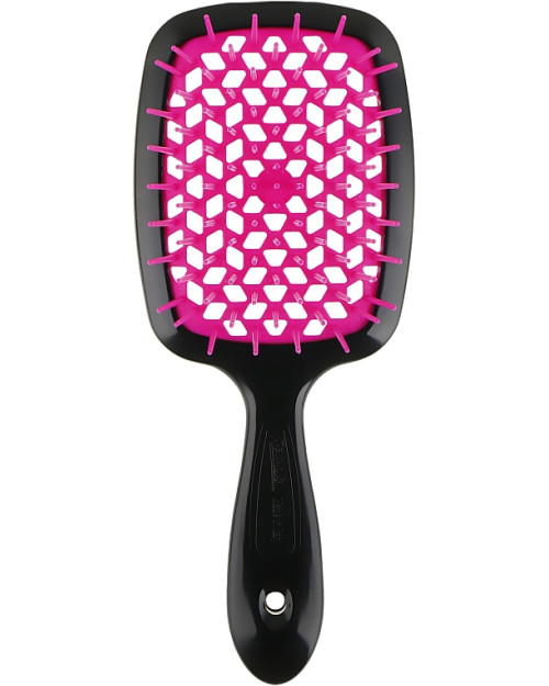 Щітка для волосся Janeke Small Superbrush чорна з рожевим