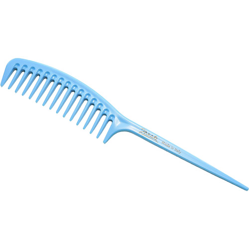 Гребінець з ручкою блакитний Janeke Fashion Supercomb