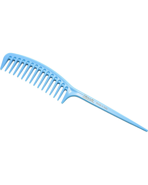 Гребінець з ручкою блакитний Janeke Fashion Supercomb