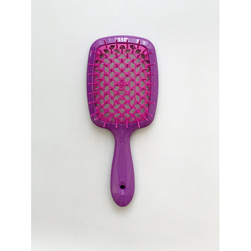 Щітка для волосся JANEKE SUPERBRUSH WITH SOFT MOULDED TIPS Фіолетовий з рожевим