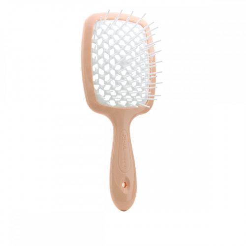Щітка для волосся JANEKE SUPERBRUSH WITH SOFT MOULDED TIPS Кремова з білим