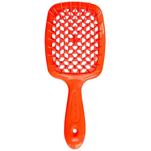 Щітка для волосся JANEKE SUPERBRUSH WITH SOFT MOULDED TIPS Коралова