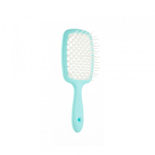 Щітка для волосся Janeke Small Superbrush With Soft Moulded Tips Тіфані з білим