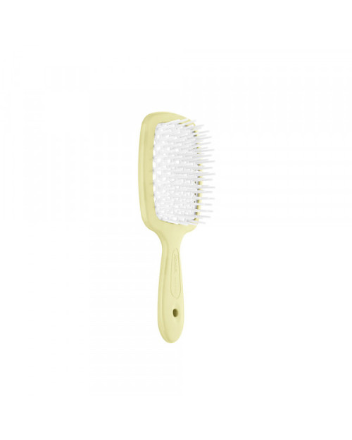 Щітка для волосся Janeke Small Superbrush With Soft Moulded Tips Жовта з білим
