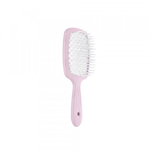 Щітка для волосся Janeke Small Superbrush With Soft Moulded Tips Ніжно рожева з білим