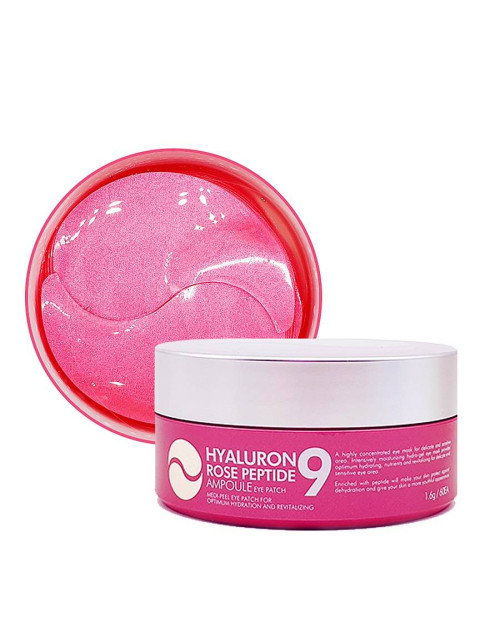 Гідрогелеві патчі з пептидами і болгарською трояндою Medi-Peel Hyaluron Rose Peptide 9 Ampoule Eye Patch 60 шт.