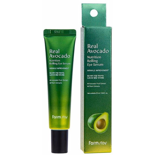 Сироватка-ролер для шкіри навколо очей з екстрактом авокадо FarmStay Real Avocado Nutrition Rolling Eye Serum 25 мл