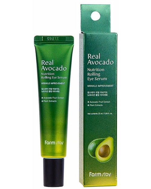 Сироватка-ролер для шкіри навколо очей з екстрактом авокадо FarmStay Real Avocado Nutrition Rolling Eye Serum 25 мл