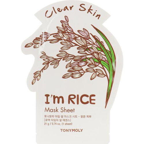 Листова маска для обличчя Tony Moly i'm Real Rice Mask Sheet