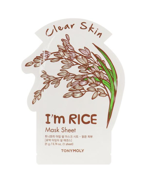 Листова маска для обличчя Tony Moly i'm Real Rice Mask Sheet