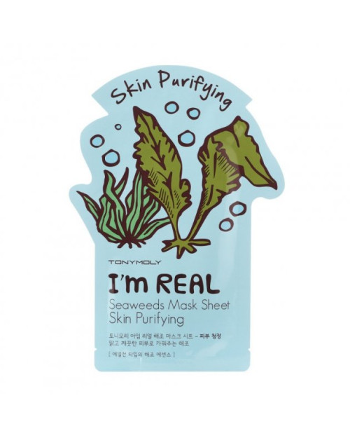 Листова маска для обличчя Tony Moly i'm Real Seaweeds Mask Sheet