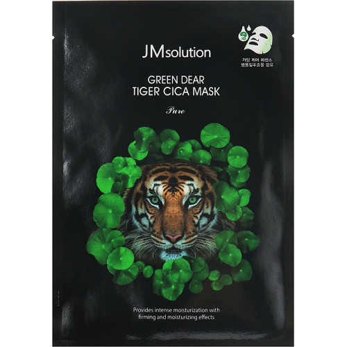 Тканинна маска з центелою JMsolution Green Dear Tiger Cica Mask 30 м