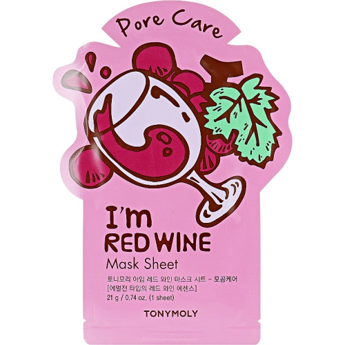 Листова маска для обличчя Tony Moly i'm Real Red Wine Mask Sheet 21 мл