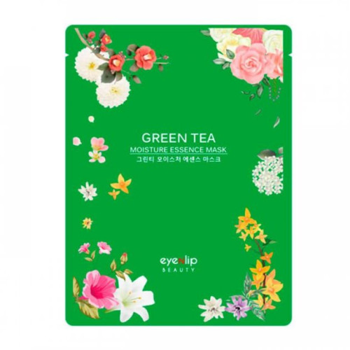 Тканинна маска для обличчя Eyenlip Green Tea Oil Moisture Essence Mask 25 мл.