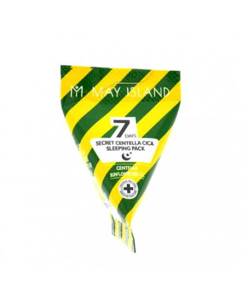 Заспокійлива нічна маска з центелою May Island Seven Days Secret Centella Cica Sleeping Pack 5 г.